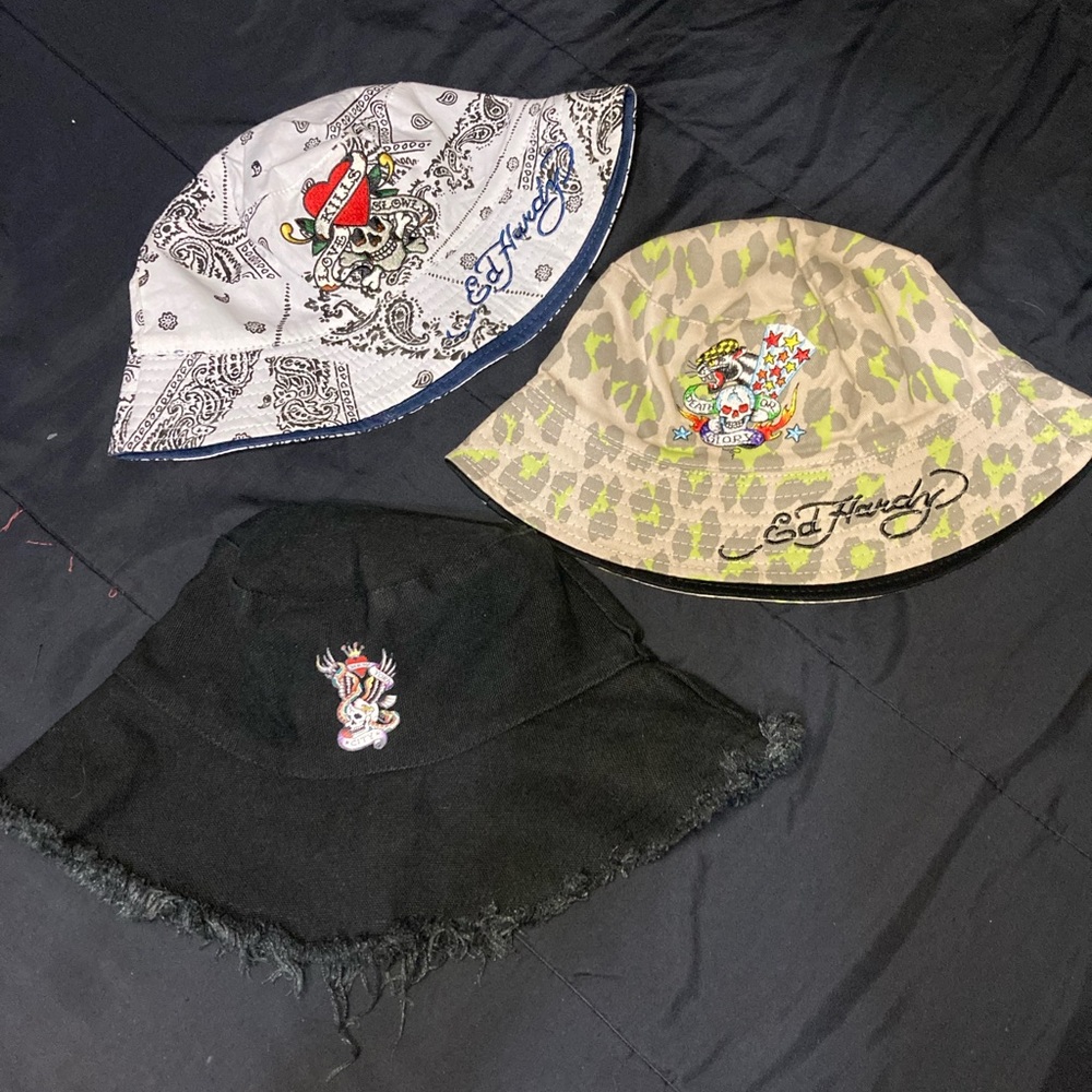 Ed hardy bucket hats